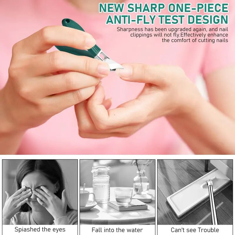 Nail Clipper Set for Thick Toenails | Premium 3-Piece Grooming Kit ✂️🛡️