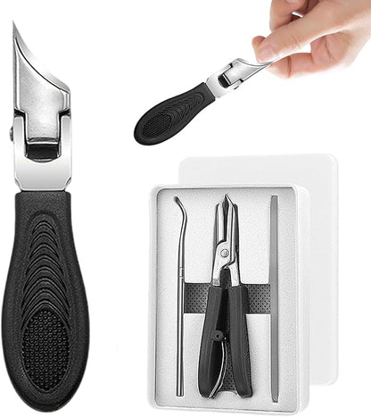 Nail Clipper Set for Thick Toenails | Premium 3-Piece Grooming Kit ✂️🛡️