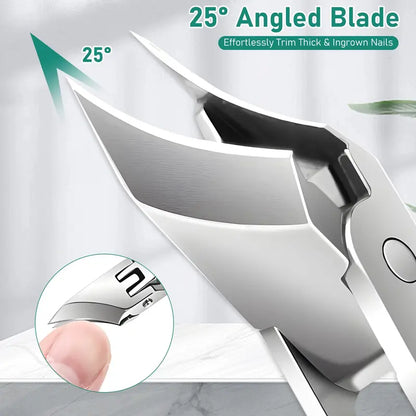 Nail Clipper Set for Thick Toenails | Premium 3-Piece Grooming Kit ✂️🛡️